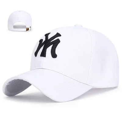 Outdoor Sport Baseball Cap Spring And Summer Fashion Letters Embroidered Adjustable Men Women Caps Fashion Hip Hop Hat TG0002 white