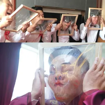 

Popular Face Tear Plastic Wrap Game Wedding Door Block Game Punishing Props Party Funny Game Toy Pranks Funny Jokes for Wedding