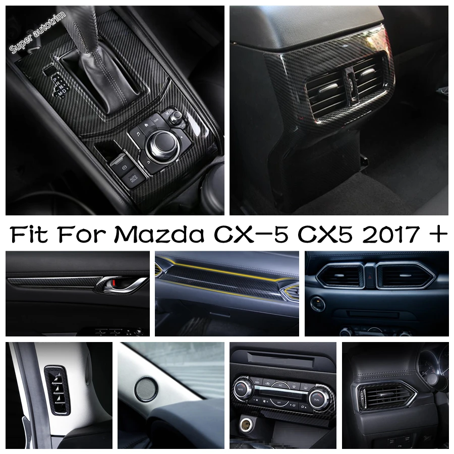 

Pillar A Air Frame / Gear Shift Panel / Handle Bowl / Door Armrest Strip Cover Trim Accessories For Mazda CX-5 CX5 2017 - 2023