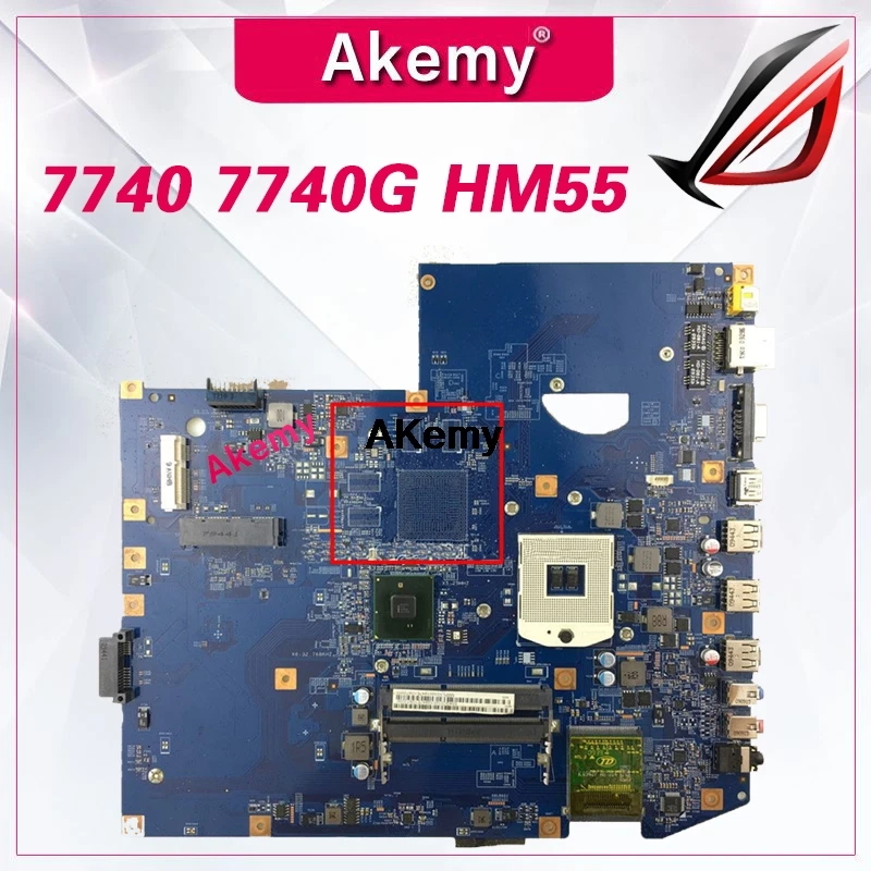 

For Acer Aspire 7740 7740G laptop motherboard 48.4GC01.011 MBPLY01001 Mainboard HM55 Test good