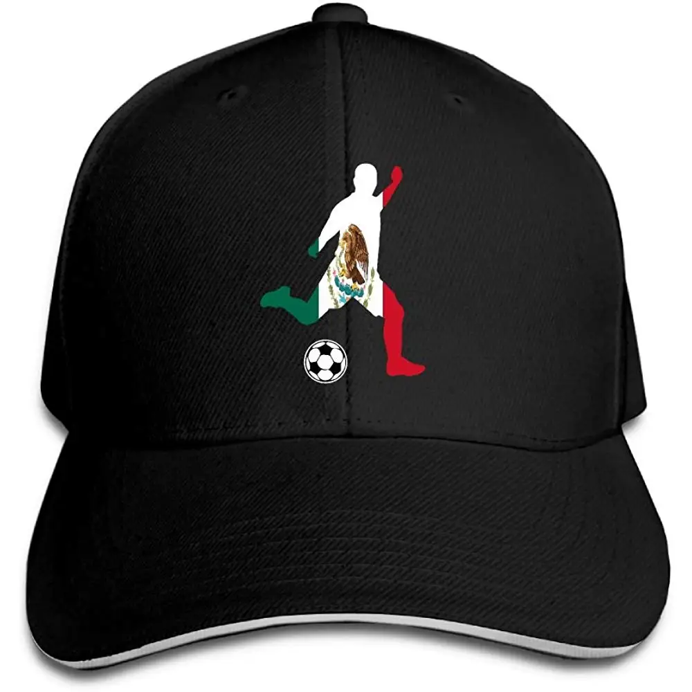 Men &amp Women Custom Mexico Flag Soccer Player Trucker Hats Plain Adjustable Baseball Cap |