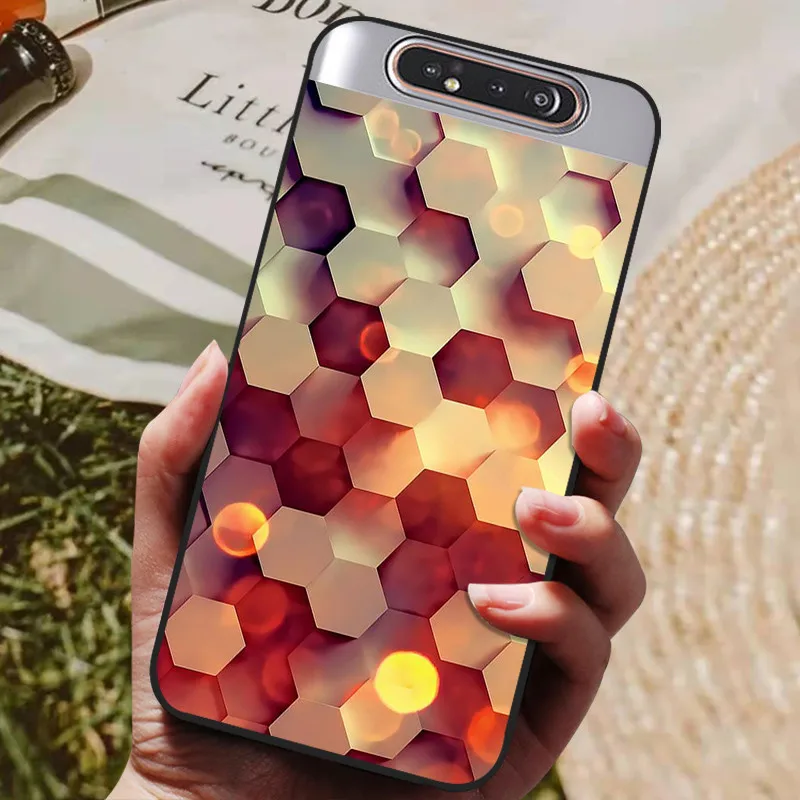 For Samsung A80 Case Silicon Back Cover Phone Case For Samsung Galaxy A80 Cases for Galaxy A 80 A805F A805 Soft bumper Funda flip cover Cases & Covers