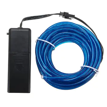 

4M Flexible EL Wire Tube Rope Battery Powered Flexible Neon Light Party Wedding Decor with Battery Controller LED Light Strip