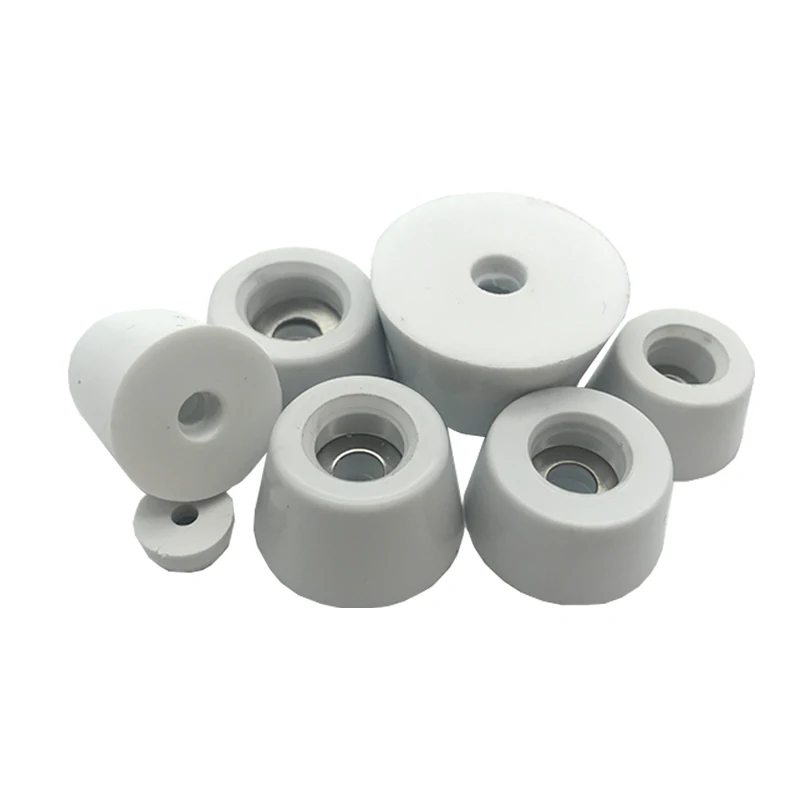 8Pcs white Rubber Feet Non-slip Furniture Feet Chair Floor Protector Table Leg Cover Cabinet Bottom Pads Funiture Legs