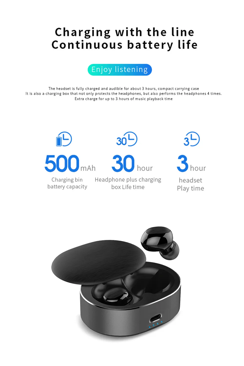 B20 TWS Mini Dual V5.0 Bluetooth Earphones True Wireless Headsets 3D Stereo Sound Earbuds Dual Microphone Charging box