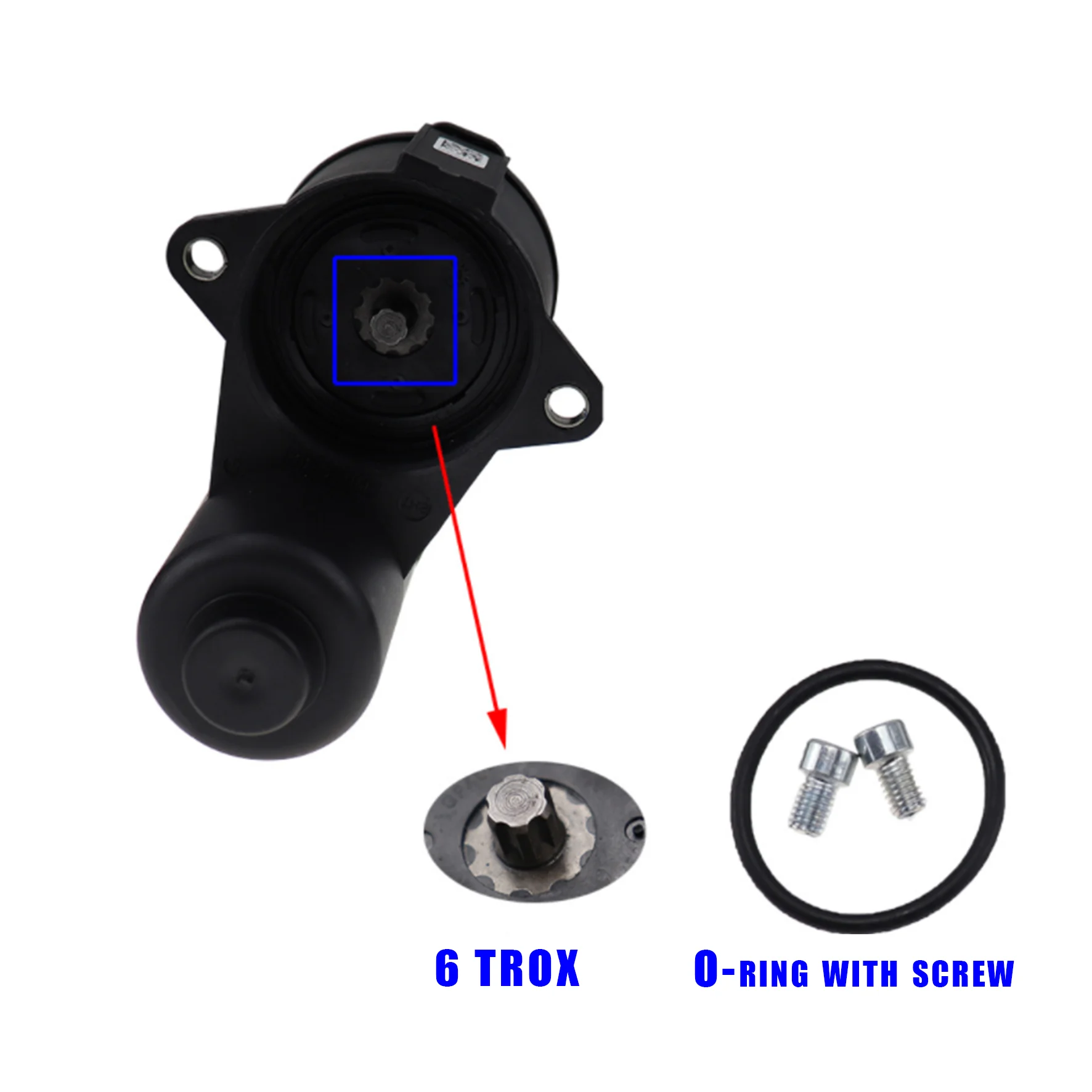 Дисковый тормозной суппорт сервомотор 6 12 Torx для VW Passat B6 CC B7 Sharan Audi - Цена: 1 545,63 - 1 626,28 руб.