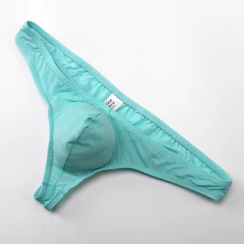 

Men's Sexy Transparent Briefs Thongs Low Waist Underwear Underpants Solid Low-rise Men's Thong