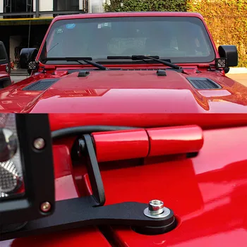

Pod Hood Side-Mounted Bracket A-pillar Mount Work LED Light Fit For Jeep Wrangler JL 2018-2019