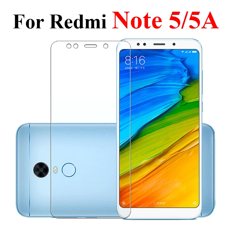 Защитное стекло на Xiaomi Redmi Note 5 Plus A 5a закаленное стекло Remi Note5 5plus защита для экрана Tremp Armor Verre Cam чехол