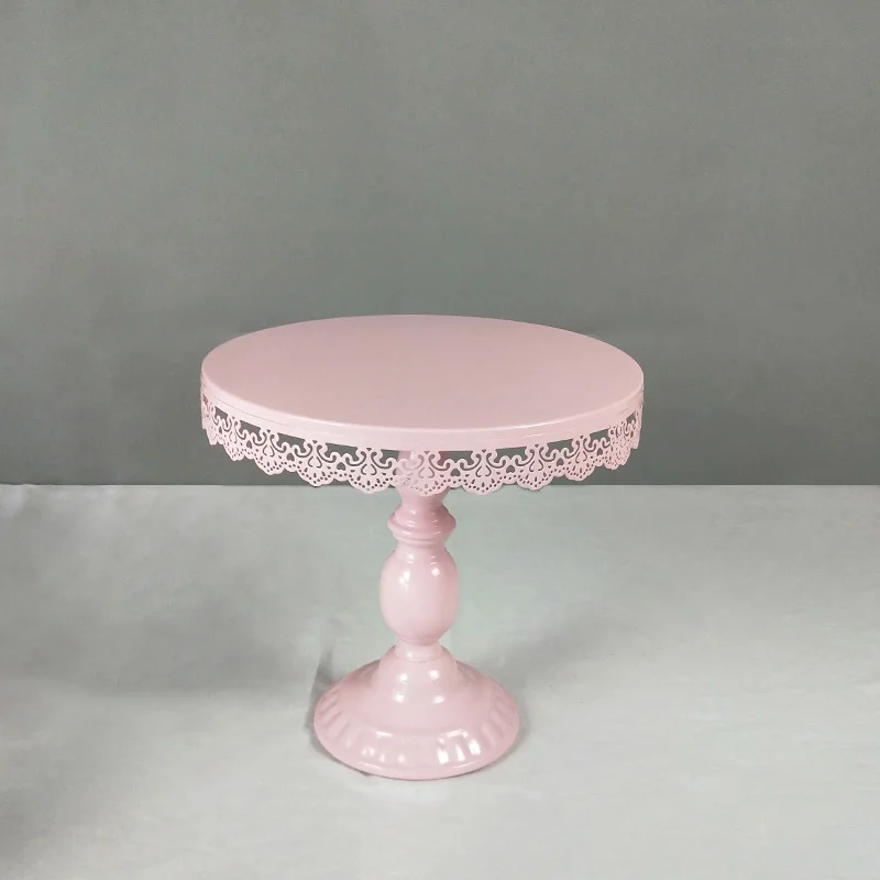 Розовые подставки для торта, свадебные, праздничные, розовые, вечерние, для торта, кекса, тарелки, еда, десерт, для выпечки, столовая посуда, инструменты - Цвет: 30 cm