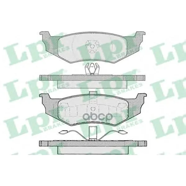 Колодки Тормозные Chrysler 300m 98-04/Pt Cruiser 01-/Sebring 01-Задние Lpr 05p894 Lpr арт. 05P894