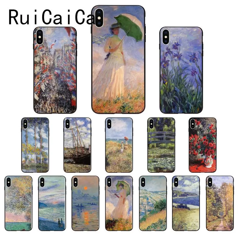 Ruicaica Claude Monet Impressionism Painter Luxury Unique Design PhoneCase for iPhone 8 7 6 6S X XS MAX 5 5S SE XR 11 Pro Max | Мобильные