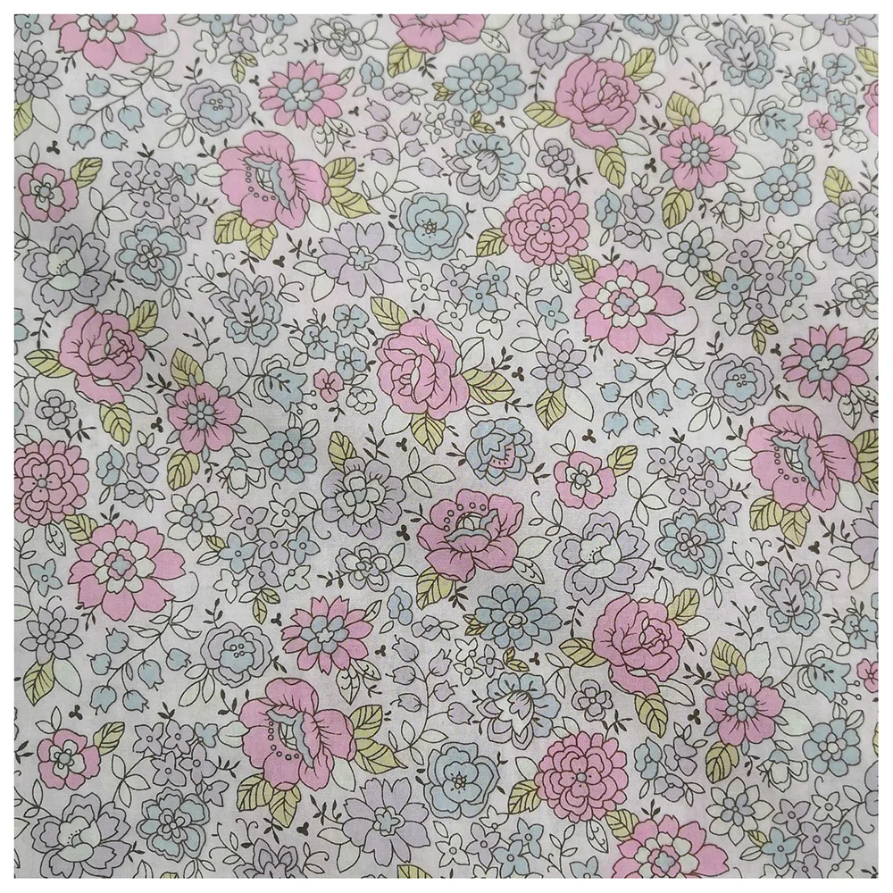 Lychee Life 50x142 см Ткань с цветочным принтом винтажная хлопковая ткань для одежды DIY швейный материал для рукоделия