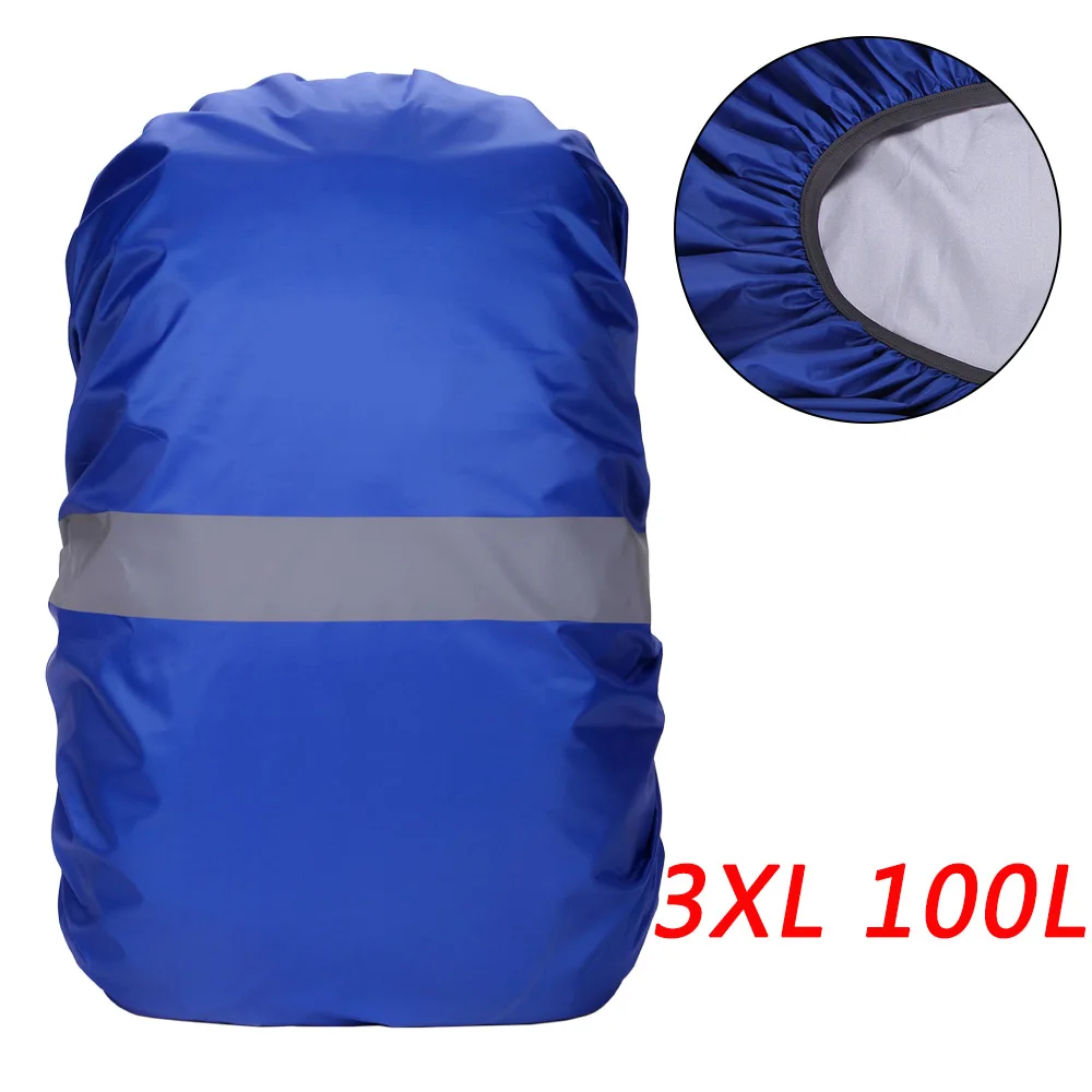 20-100L водонепроницаемый спортивный рюкзак, чехол, сумка, дождевик со светоотражающей полоской, для велоспорта, кемпинга, туризма, альпинизма, чехол, черный - Цвет: Цвет: желтый