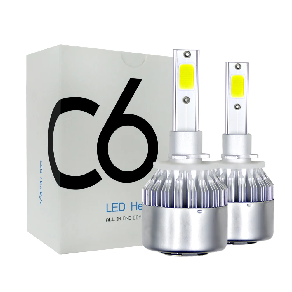 

C6 car headlights LED far and near lights single and double lights LED lights 800 9004 9005 9006 9007 H1 H3 H4 H7 H11 H13