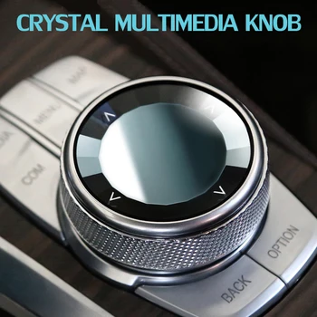 

Car Multimedia Crystal Buttons Knob Switch Cover Stickers for BMW 5 Series G30 G38 X3 F46 F48 X1 G01 6 series GT Interior