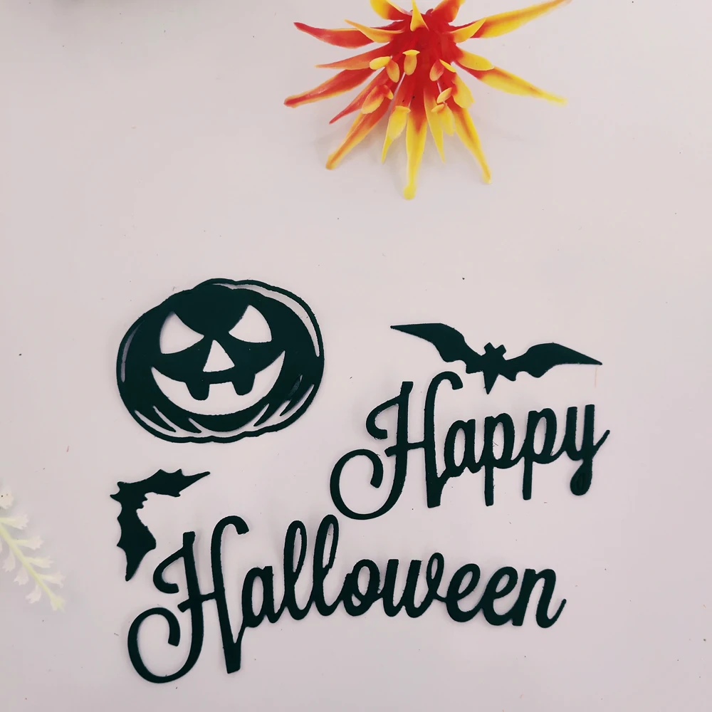 Хэллоуин быстрый свет Тыква Голова летучая мышь металлическая форма DIY альбом для скрапбукинга рельефные формы для ручной работы