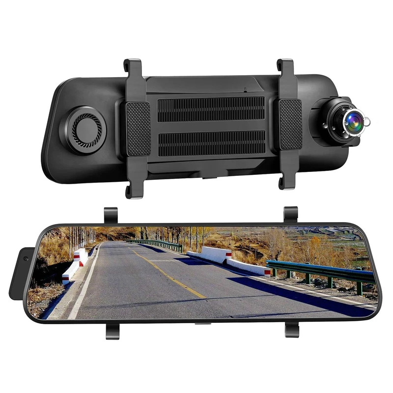 Z16 9,66 дюймовый потоковый медиа Fhd 1080P двойной объектив Автомобильный видеорегистратор зеркало заднего вида видеорегистратор парковки монитор Спринт камера