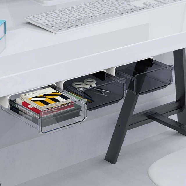 2 PCS unter der Schreibtischschublade Typ Aufbewahrungsbox Office