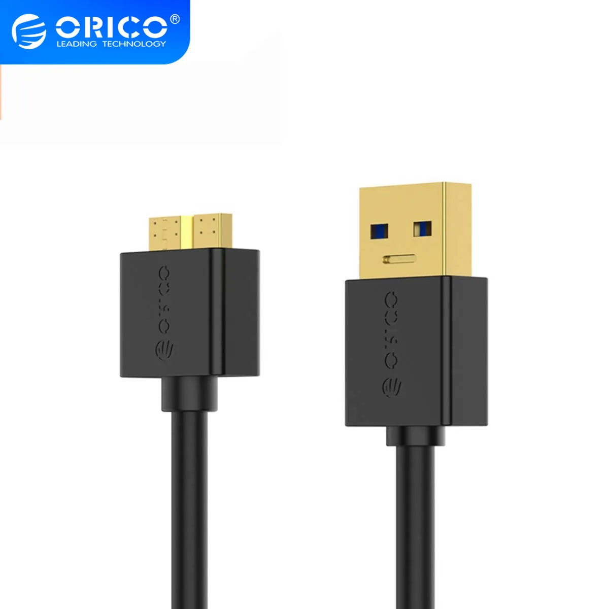 Кабель ORICO U3 RBA01/U3 RBA02 USB3.0 MicroB To Type A для внешнего жесткого