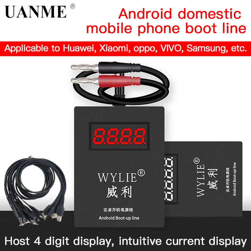 

WYLIE Android Boot Up Cable Line for Huawei Xiaomi LG OnePlus Samsung on/off Line DC Power Supply Current Testing Cable