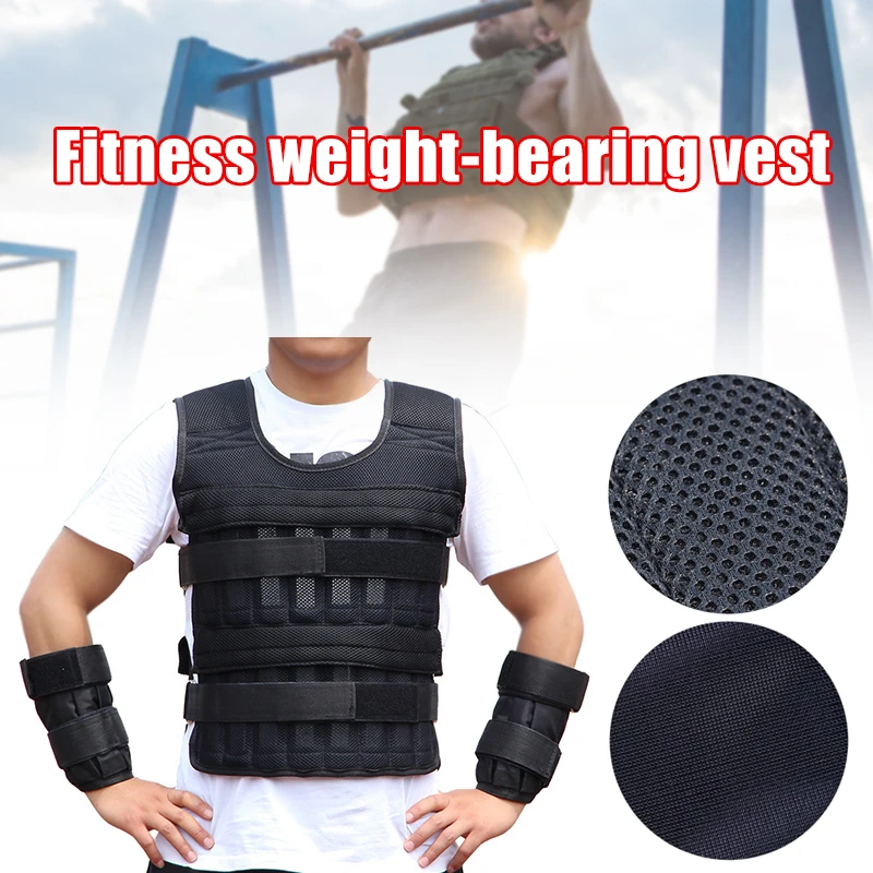 Chaleco de peso deportivo para entrenamiento, ropa pesada para ASD88|Equipos de fitness integrados| - AliExpress