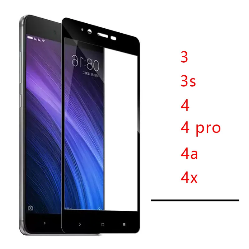 Чехол для телефона из закаленного стекла на redmi 4a 4x4 pro 3 s a x защитные аксессуары