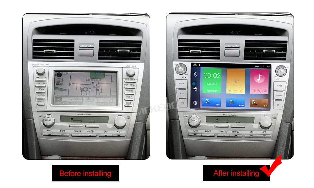 Flash Deal MEKEDE DSP 2Din car Multimedia player for Toyota Camry 7 40 50 2006-2011 car dvd gps player radio cassette wifi RDS 2
