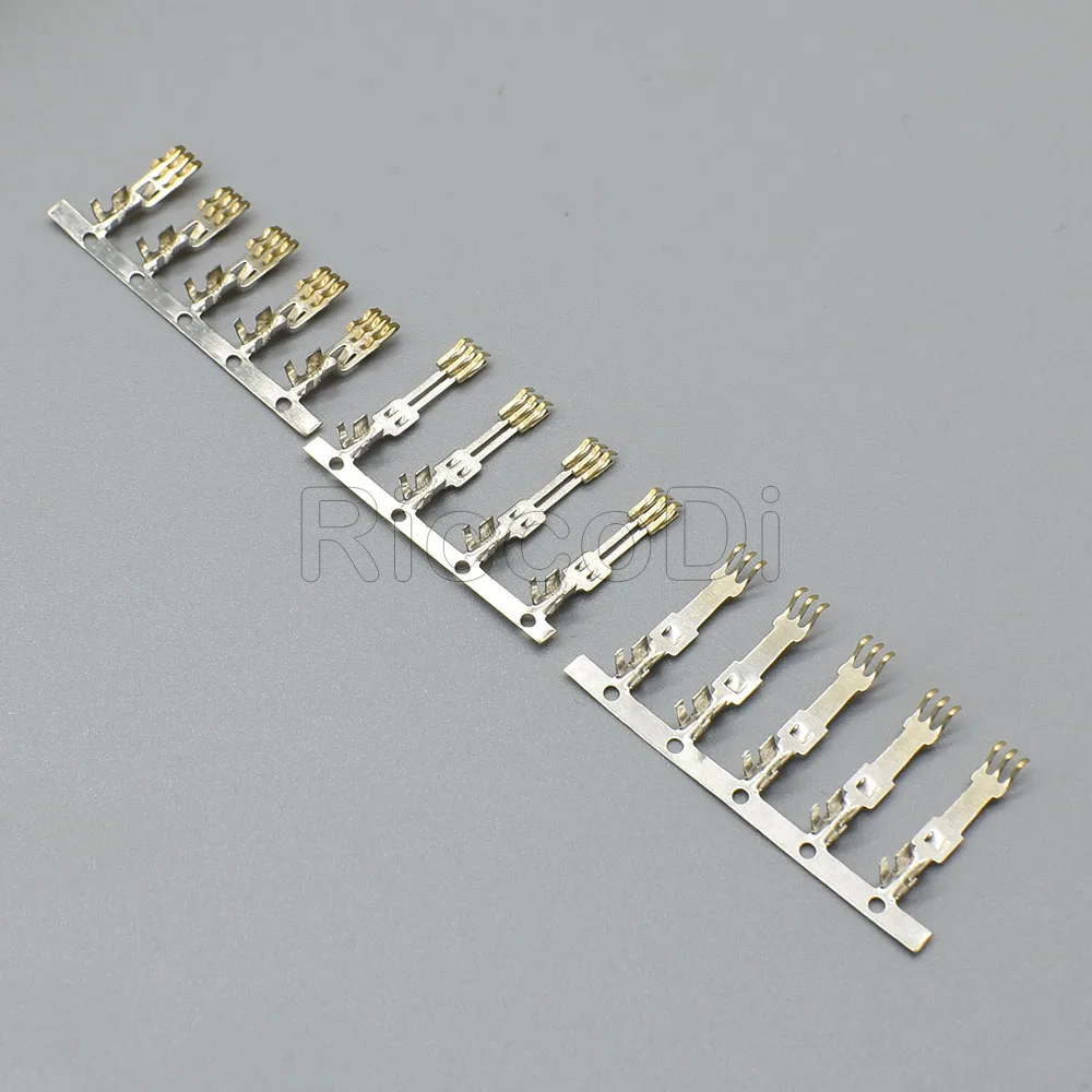 100-500Pcs 4Pin 전원 커넥터 L6.2 63080 SATA 주석 도금 남성 여성 와이어-와이어 터미널 핀