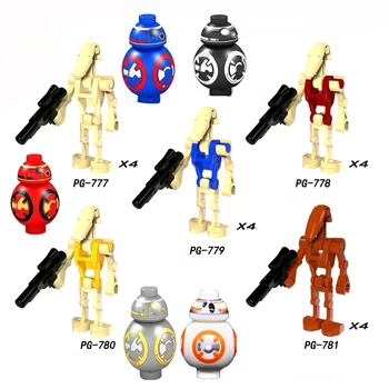 

10pcs Star Wars Figures Sets Model Toys K-2SO Toy For Children Starwars Blocks Super Figures R2D2 BB8 Grevious Set Kits Technic