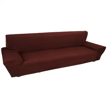 

Pure Stretch Sofa Slipcovers Free Pillowcase Pet Couch Covers Solid Color Corner Sofa Covers For 4 seater