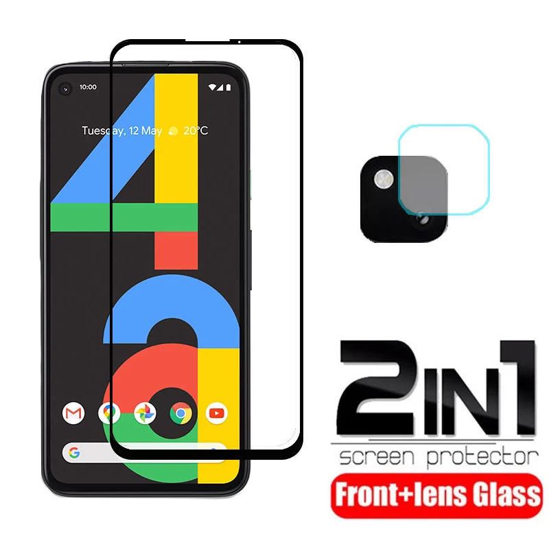 2 in 1 glass for Google Pixel 4A