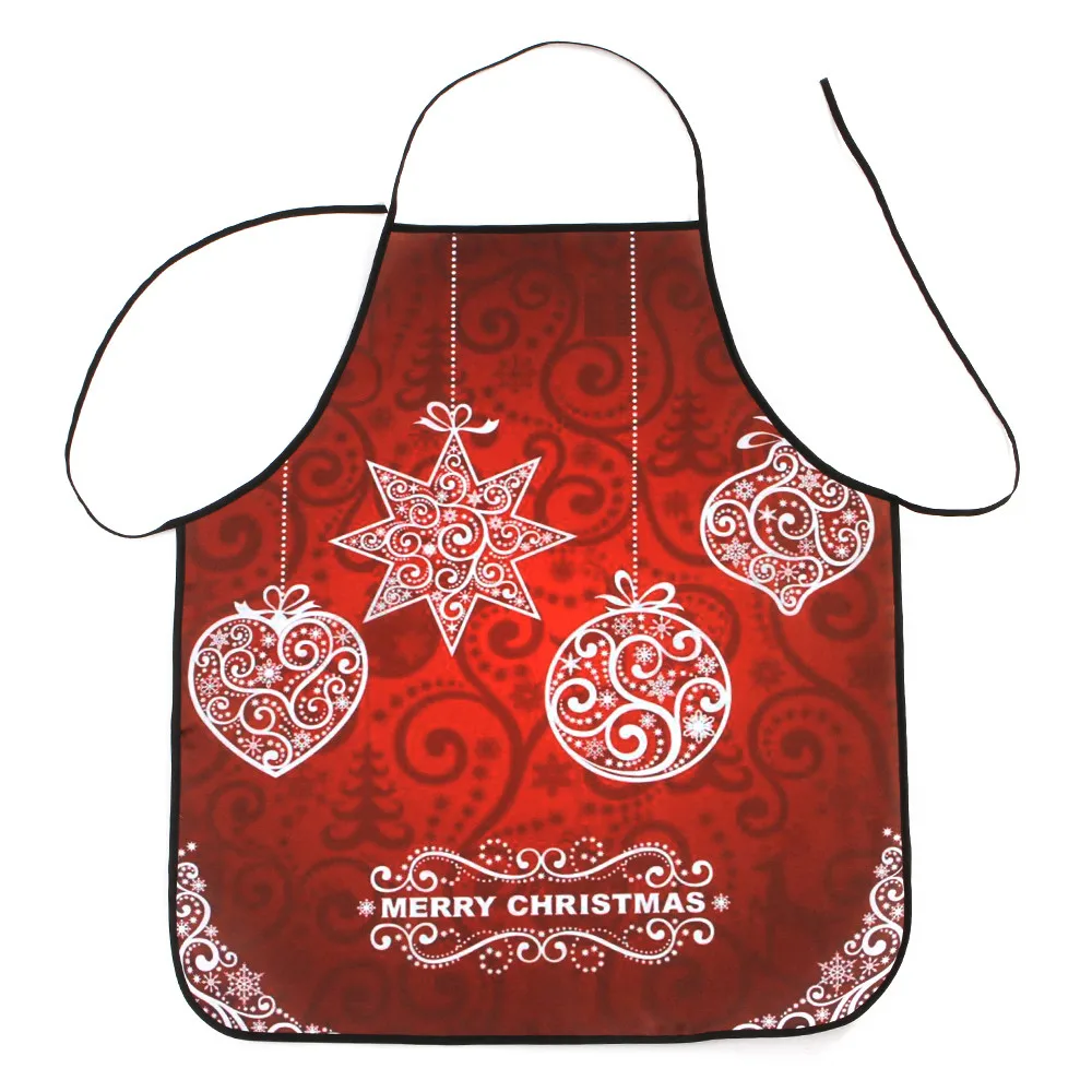 Christmas Decoration Waterproof Apron Christmas Dinner Party Apron