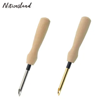 

Punch Needle Stitching with Wooden Handle Embroidery Pen Punch Cross Stitch Tools for Stitching DIY Craft Sewing Tool