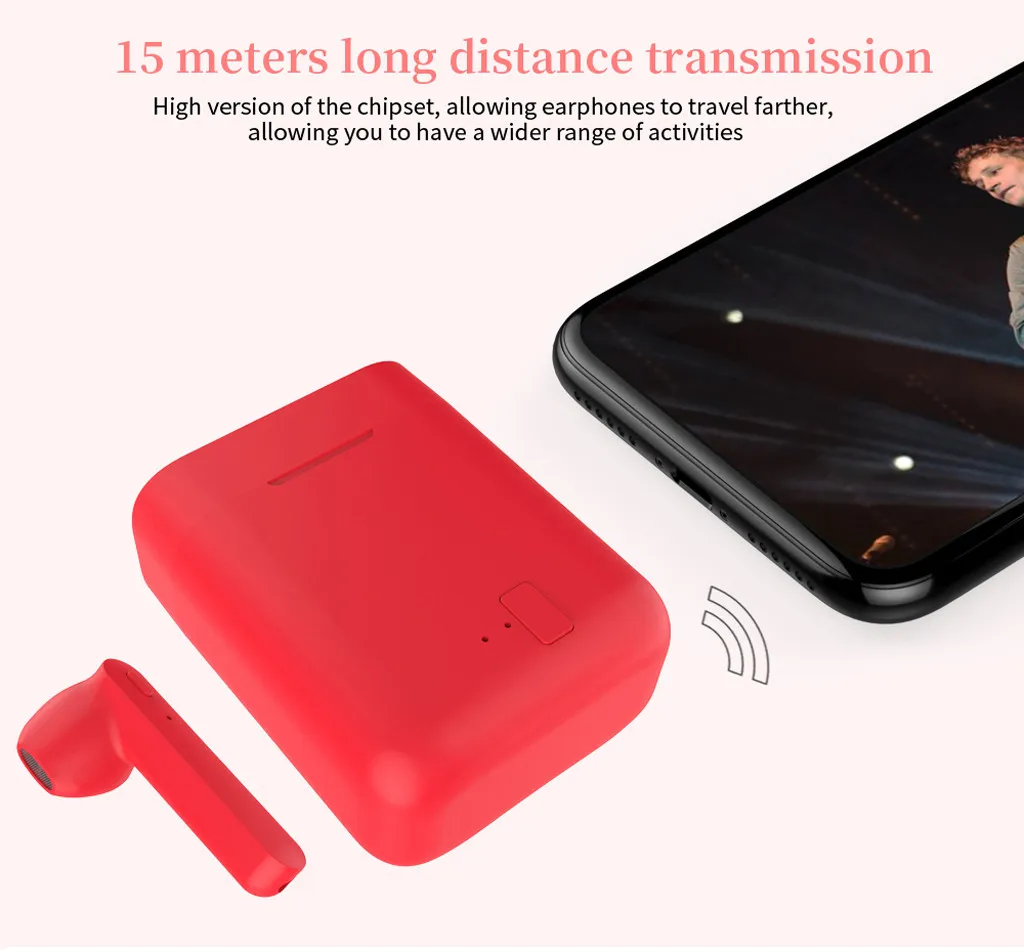 VOBERRY Bluetooth 5,0 гарнитура TWS беспроводная гарнитура портативная зарядная коробка мини-наушники стерео Высокая гарнитура для водителя 802#2