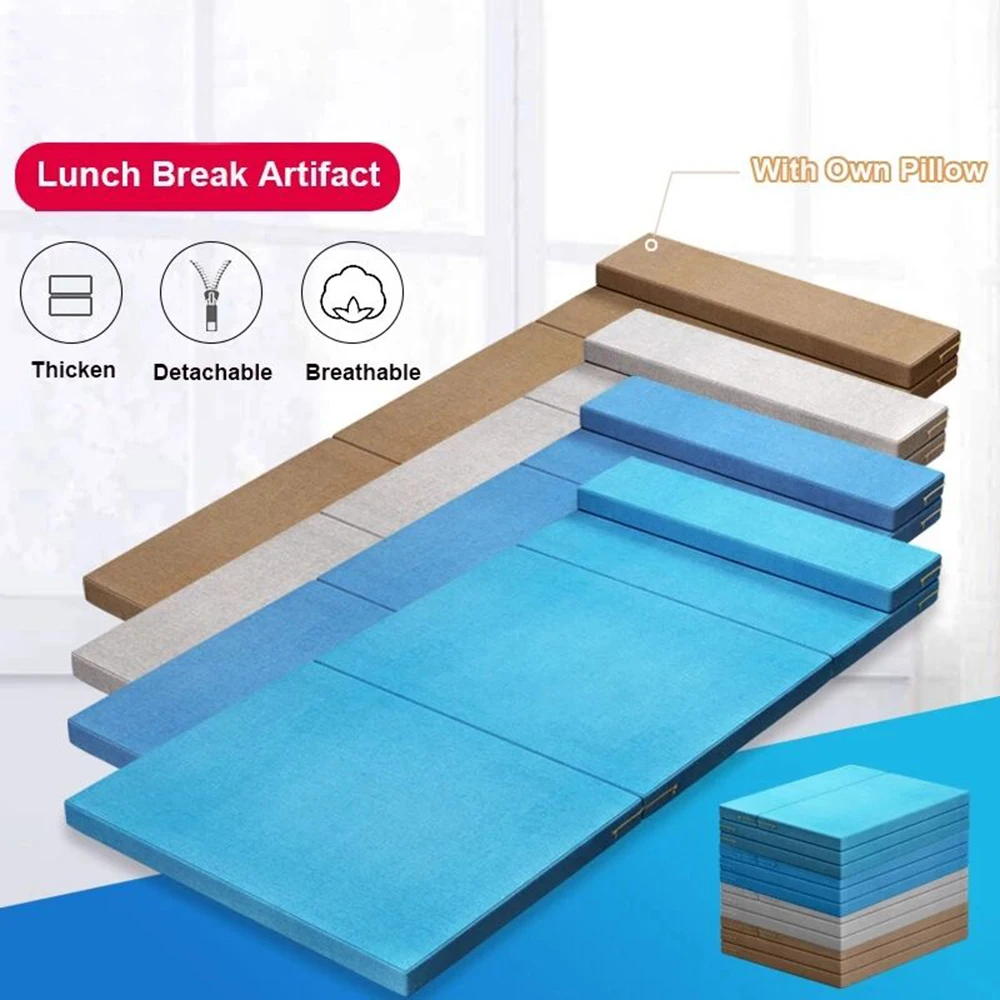 

Office Nap Artifact Floor Tatami Mattresses Folding Lunch Break Bed Lazy Sofa For Living Room Office Nap Lounge Mat With Pillow