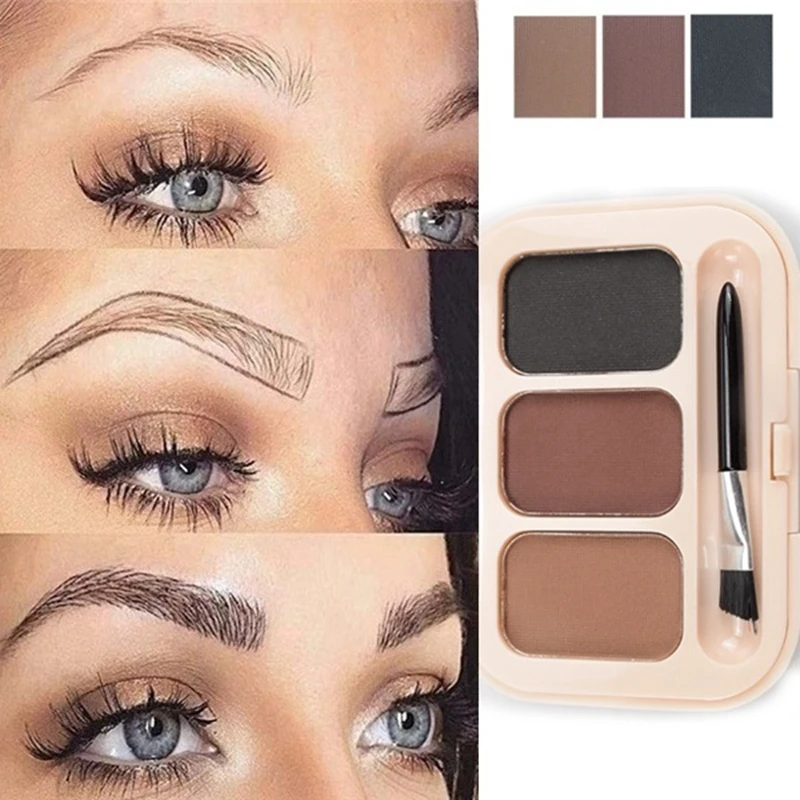 Eyebrow Enhancer Eyebrow Powder 3 Color Palette Pigment Long-lasting Eye Brow Make Up Tint Shades Eyebrows Women Makeup Cosmetic Eyebrow Enhancer Eyebrow Powder 3 Color Palette Pigment Long-lasting Eye Brow Make Up Tint Shades Eyebrows Women Makeup Cosmetic