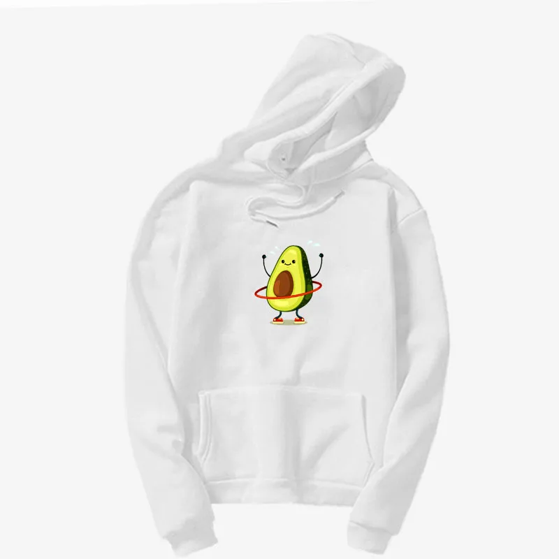 

Autumn Korean Fashion Avocado Letter Print Long Sleeve Hoodies Harajuku Kawaii Oversized Streetwear Sweatshirt Hoody