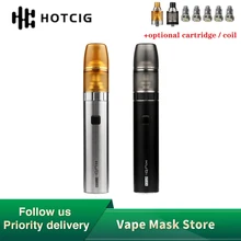 Горячая сигарета, ручка Kubi, стартовый набор, аккумулятор 1500 мАч, 2 мл, многоразовый, стручок Ом, катушка, электронная сигарета, набор vape VS Hotcig Kubi/Vinci X