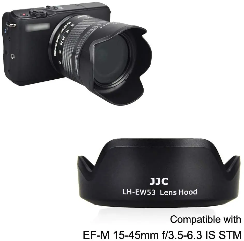 Ew 53 Reversible Lens Hood Shade For Canon Ef M 15 45mm F3 5 6 3 Is Stm Lens On Eos M5 M6 Mark Ii M50 Mark Ii M50 M0 M100 M10 Lens Hood Flower Lens
