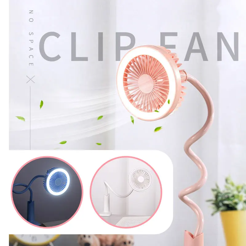 Reading Light LED Clip Booklight Book Lamp Flexible Portable Adjustable Mini Fan COB Rechargeable Torch Piano Music Stand Study