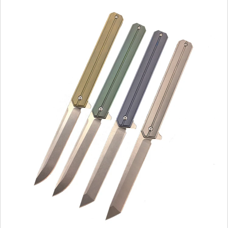 

BENYS-Commander Titanium Folding Knife D2 Blade Outdoor Camping EDC Tool