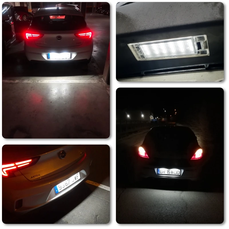 Auto Motorrad Teile Lampen Leds Furs Auto 2x Vauxhall Astra Mk6 J Bright Xenon White Led Number Plate Upgrade Light Bulbs Lanterne Jp