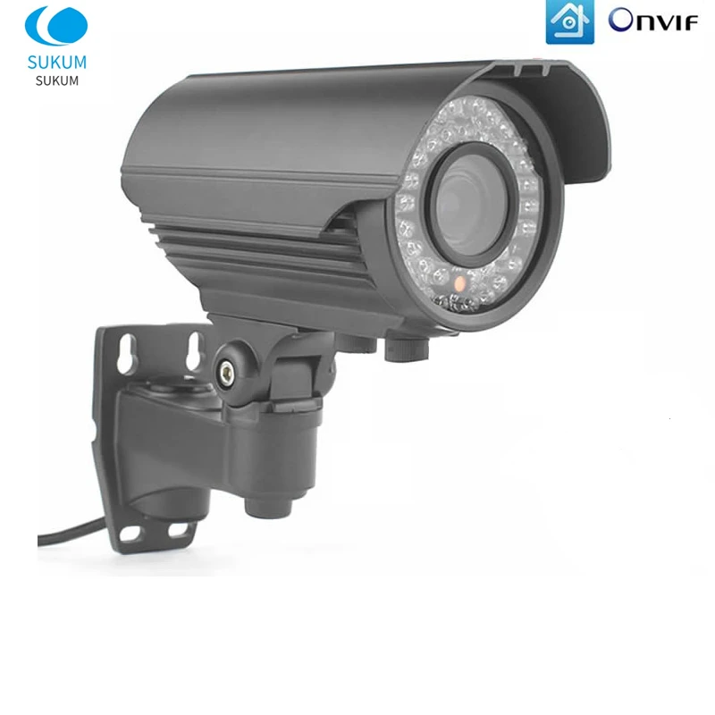 

1080P Bullet IP Camera Outdoor Waterproof CCTV 4X Manual Zoom 2.8-12mm lens HD Security IP Camera POE 2MP