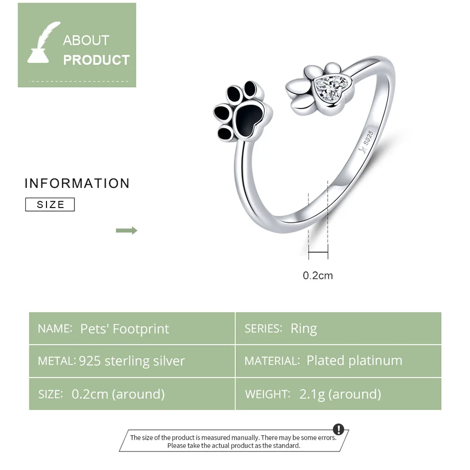 Finger Ring Open Sterling Silver - PeticaDeals