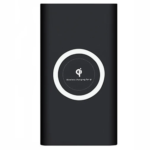 TUOSHIKE QI Беспроводное зарядное устройство power Bank 10000 мАч Внешний аккумулятор портативный для iPhone X Max samsung Note 8 S9 Xiaomi внешний аккумулятор - Цвет: Black
