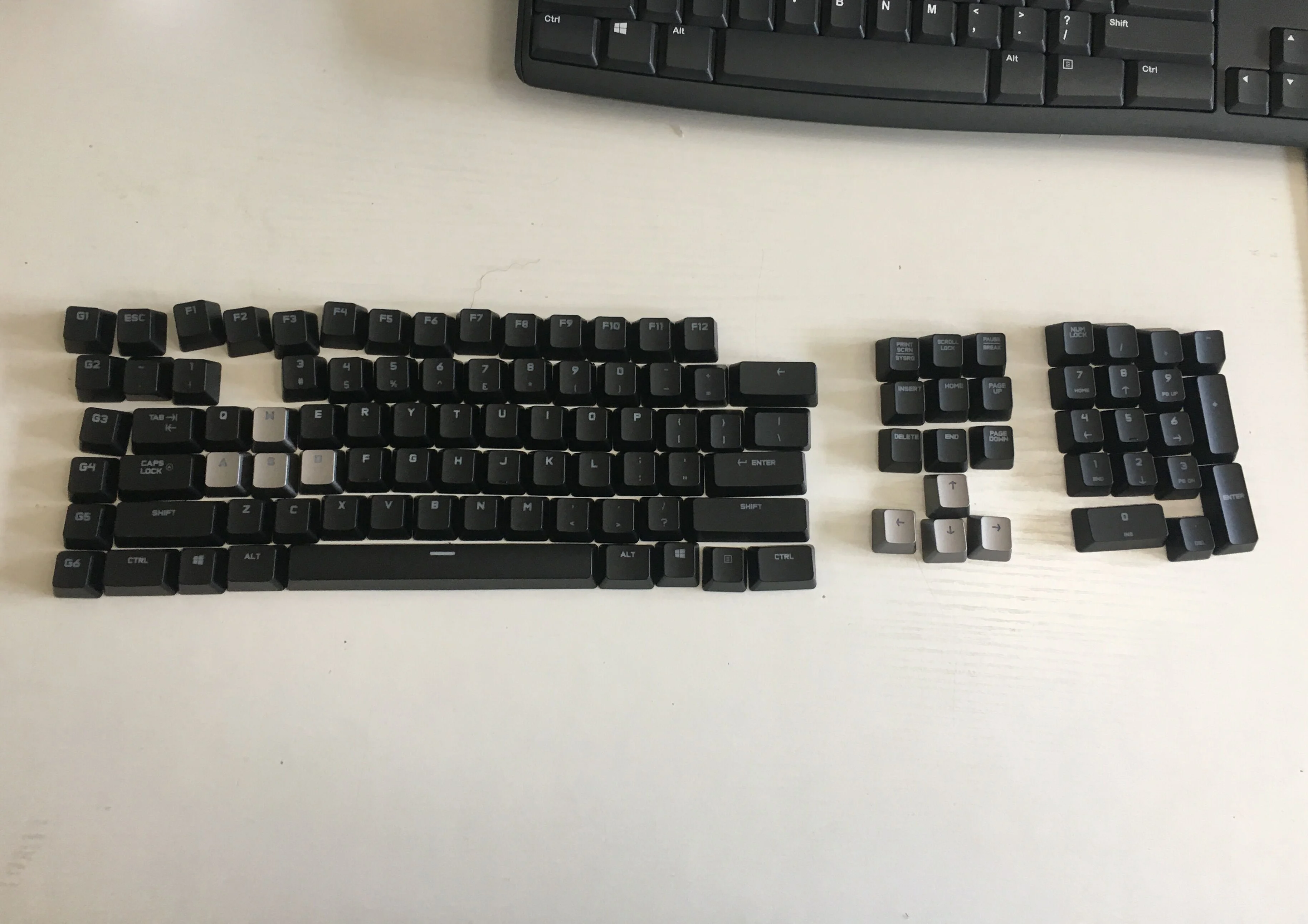 

Logitech G710+ mechanical keyboard original key cap with black backlight key cap