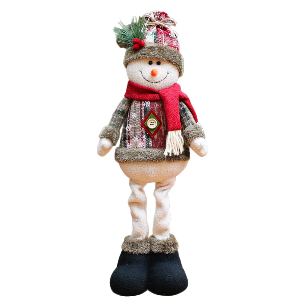 Санта-Клаус, снеговик, лось, кукла, рождественские украшения Рождество, дерево, подходящие украшения, домашний декор, детские подарки на год, enfeite De Natal/d - Цвет: B