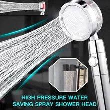 High Pressure Water Saving Spray Shower Head Bathroom Hand-held Pressurized Massage Shower Head 360 Rotated Rainfall Shower Head