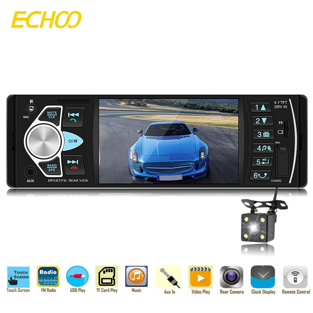 Автомагнитола 4022D 1 Din 4 дюйма Bluetooth MP5 USB AUX FM с дистанционным управлением |